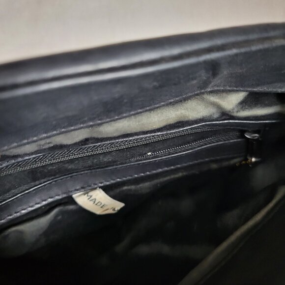 Crossbody Purse BRIE! Black Korea leather? shoulder retro classic timeless chic - Picture 7 of 13